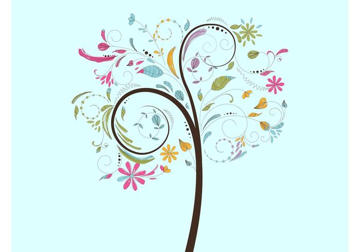 Spring Tree Vector Spring Tree Vector
