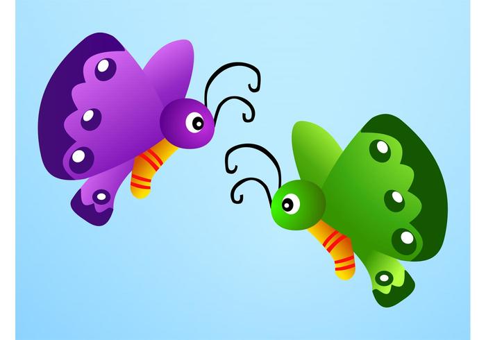 Cartoon Butterflies Cartoon Butterflies