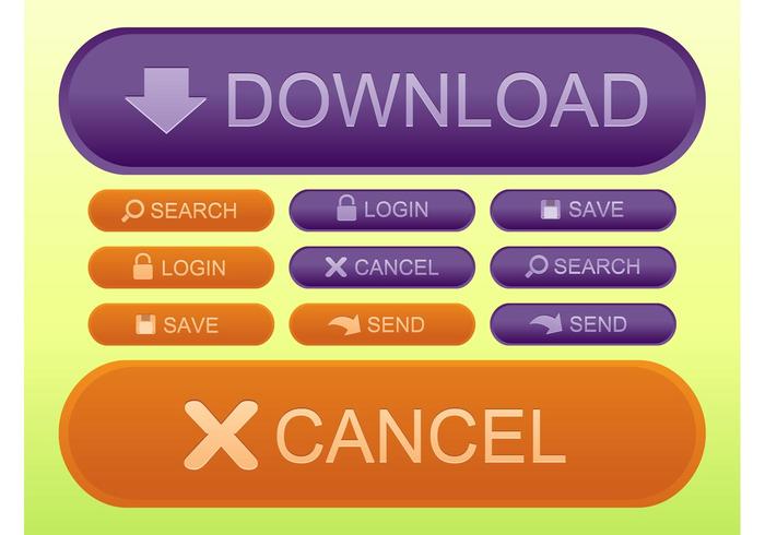 Web Buttons Vector Web Buttons Vector