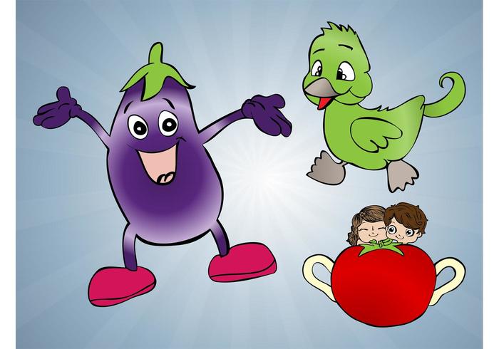 Cartoon Characters Vector Cartoon Characters Vector
