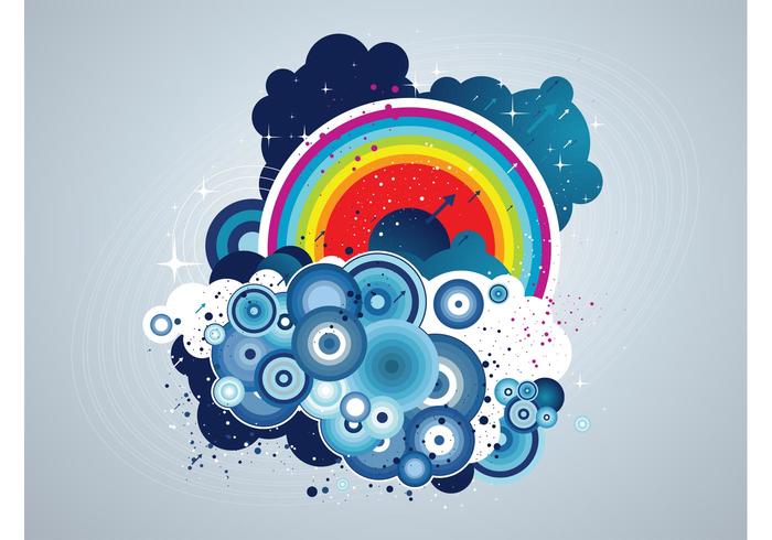 Grunge Rainbow Clouds Grunge Rainbow Clouds