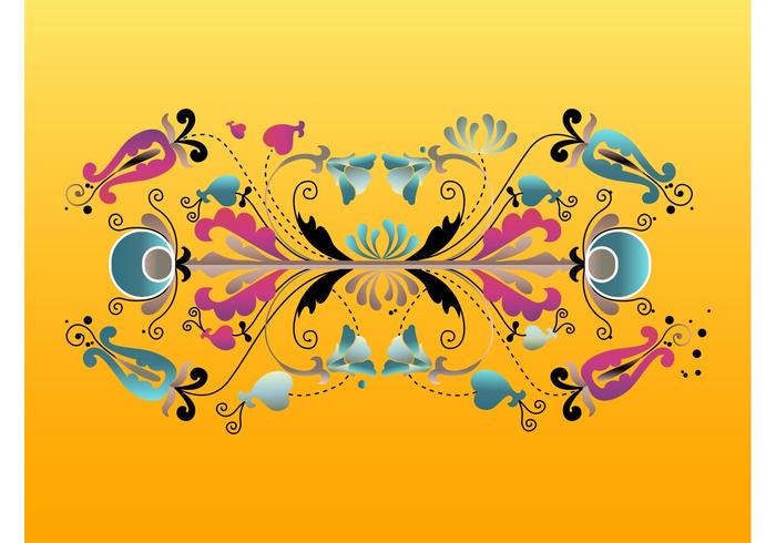 Floral Layout Vector Floral Layout Vector