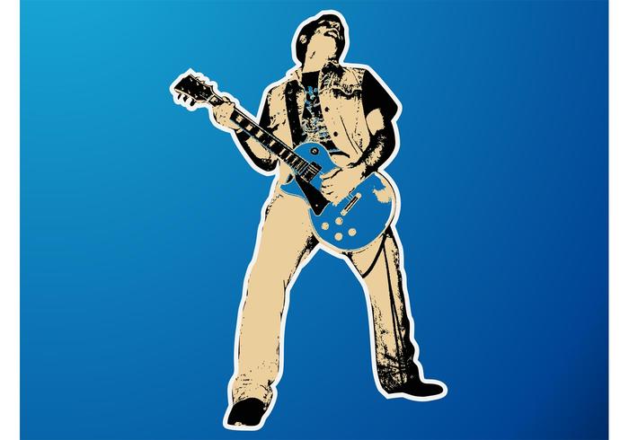 Guitar Player Vector Guitar Player Vector