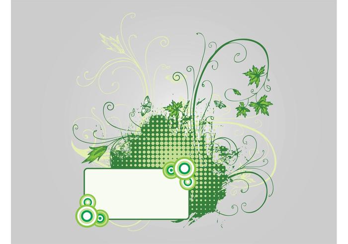 Swirling Flowers Label Swirling Flowers Label
