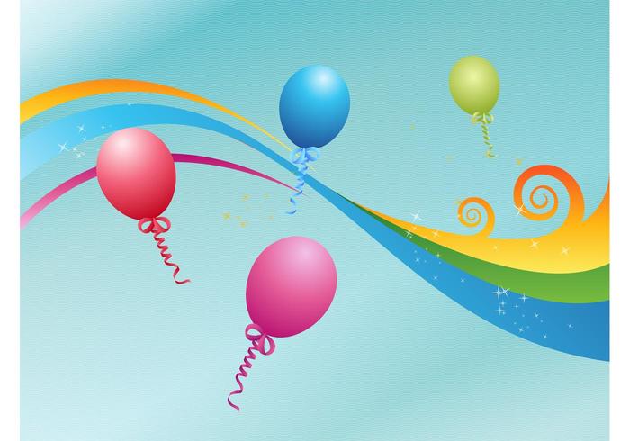 Party Balloons Vector