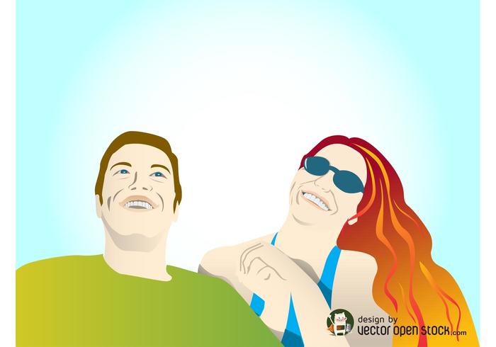 Happy Couple Vector Happy Couple Vector