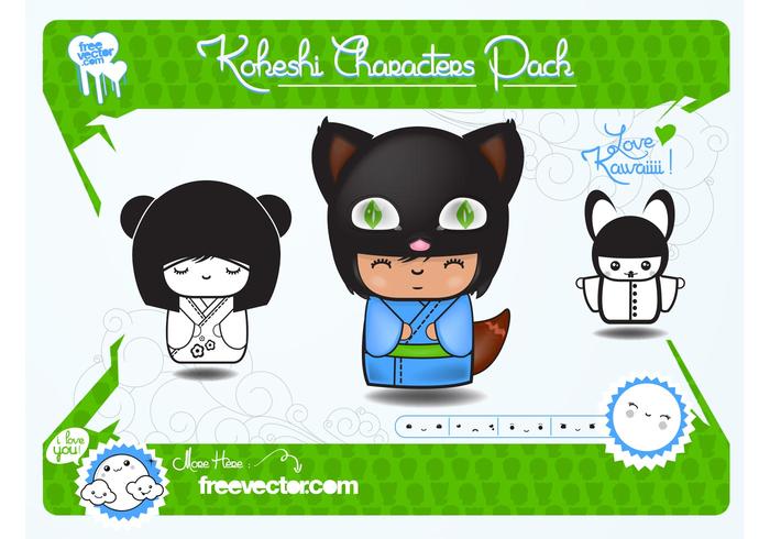 Kokeshi Vectors Kokeshi Vectors