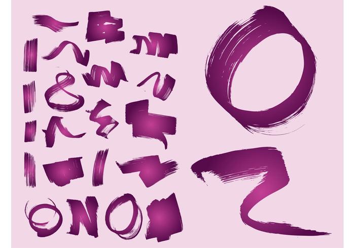Paint Strokes Vector Paint Strokes Vector