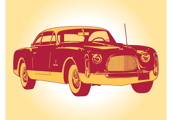 Vintage Car Graphics vector