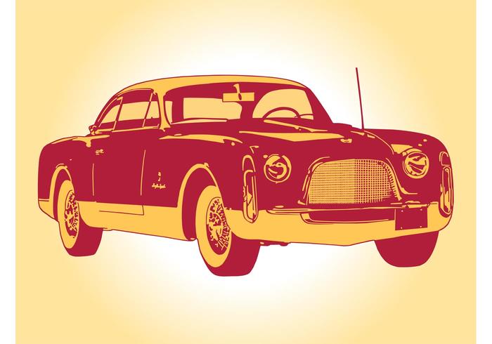 Vintage Car Graphics vector