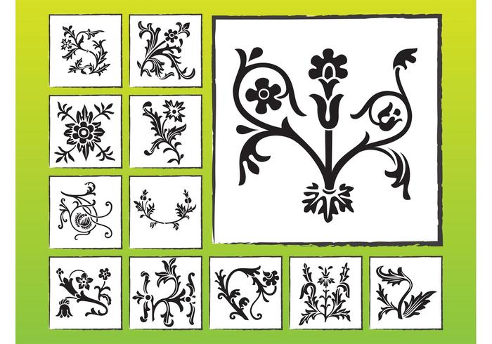 Swirling Flowers Cards Swirling Flowers Cards
