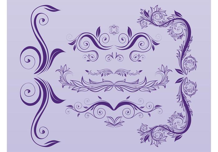Floral Swirling Decorations Floral Swirling Decorations