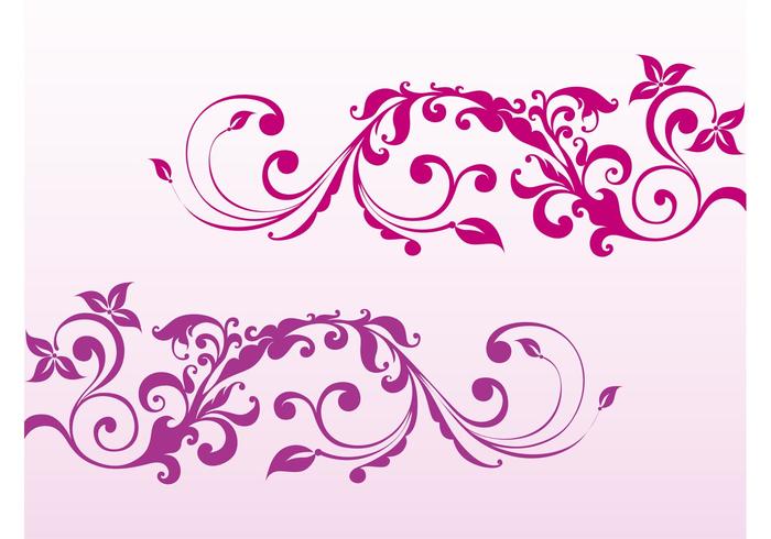 Swirling Plants Vector Swirling Plants Vector