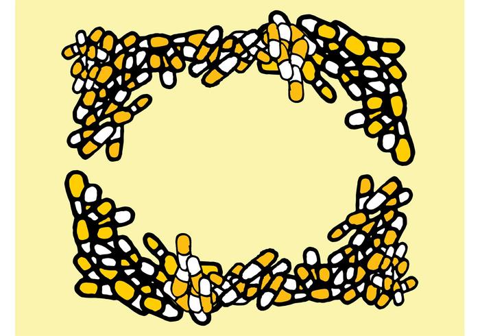 Pills Vector Frame Pills Vector Frame