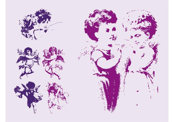 Antique Angels Vectors Antique Angels Vectors