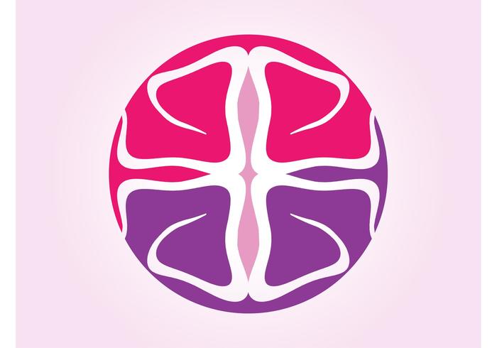 Round Floral Icon Round Floral Icon