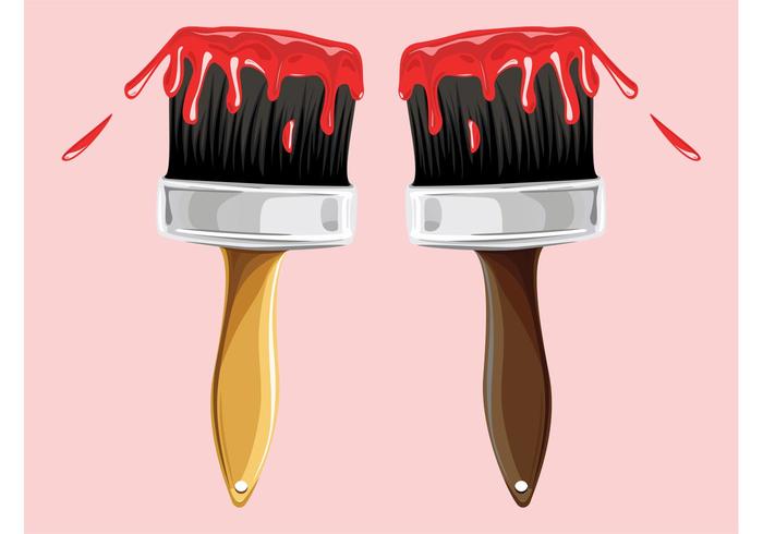 Red Paint Brushes Red Paint Brushes