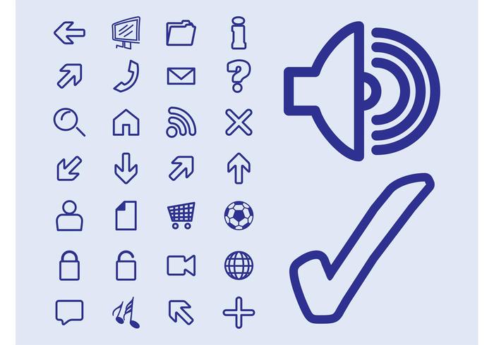 Interface Buttons Vector Interface Buttons Vector
