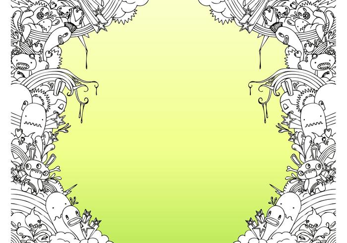 Cute Monsters Vector Cute Monsters Vector