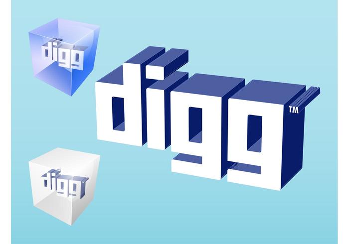 Logotipo de Digg vector