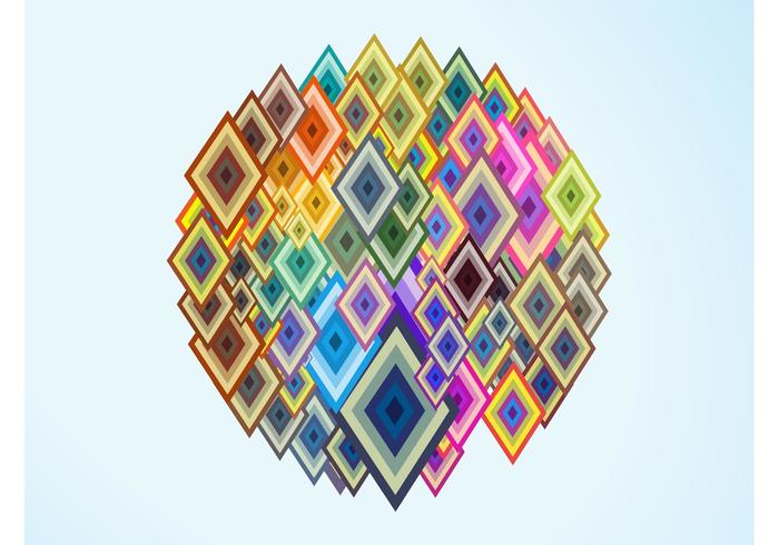 Colorful Diamond Shapes Colorful Diamond Shapes