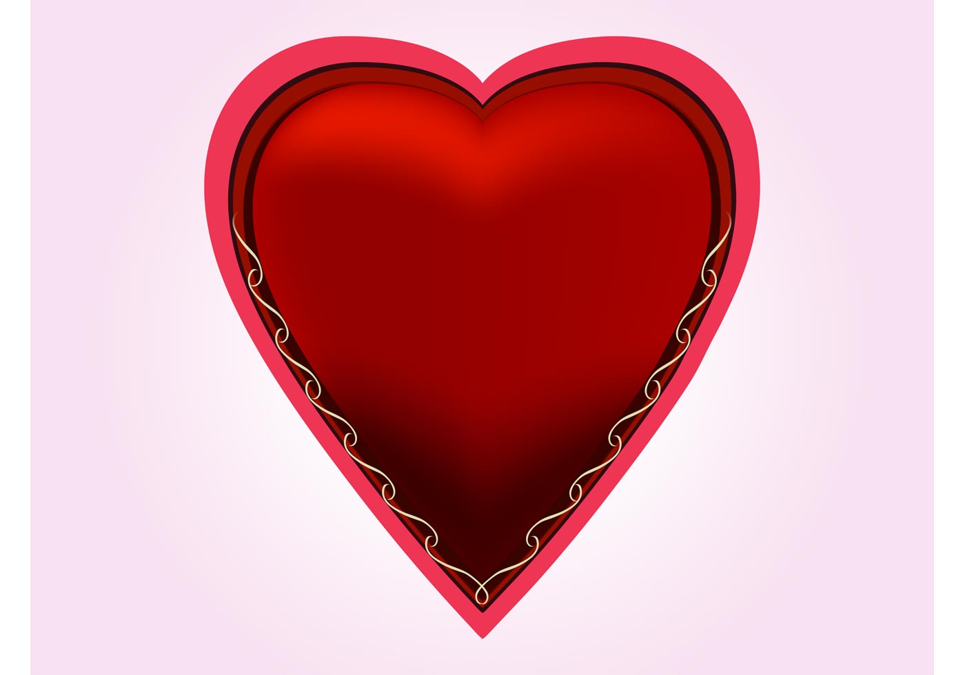 Download Romantic Red Heart - Download Free Vector Art, Stock Graphics & Images