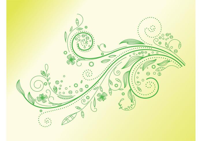 Green Plant Swirl Green Plant Swirl