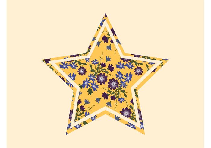 Star With Flowers Star With Flowers