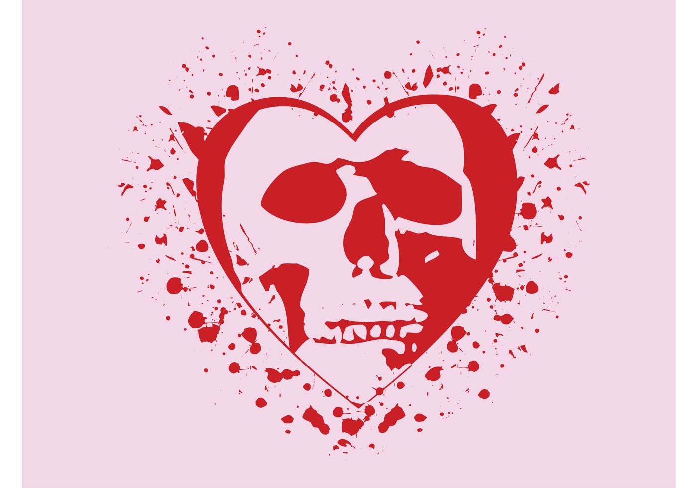 Download Skull Heart - Download Free Vector Art, Stock Graphics ...