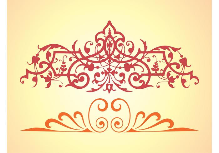 Retro Floral Swirls Retro Floral Swirls