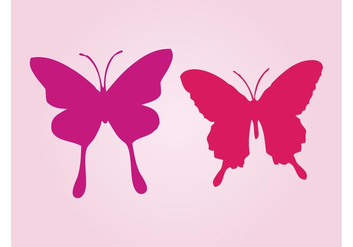 Silhouette Butterflies Silhouette Butterflies