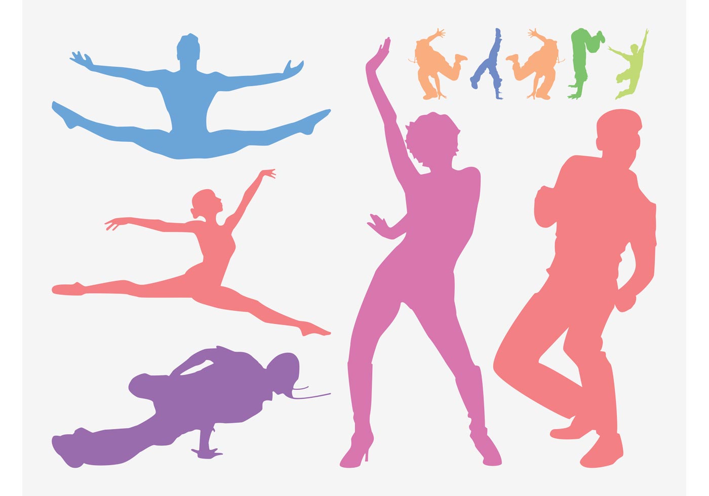 Dancing People Graphics Download Free Vector Art, Stock