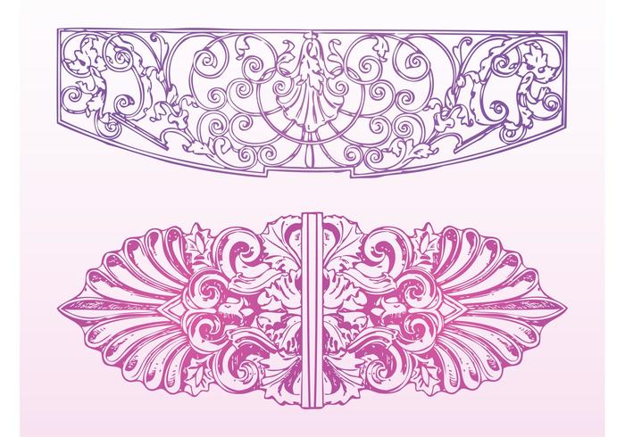 Floral Ornaments Decorations Floral Ornaments Decorations
