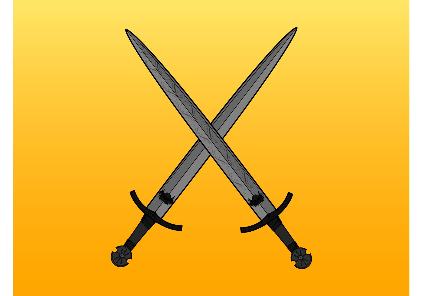 free clipart crossed swords - photo #36