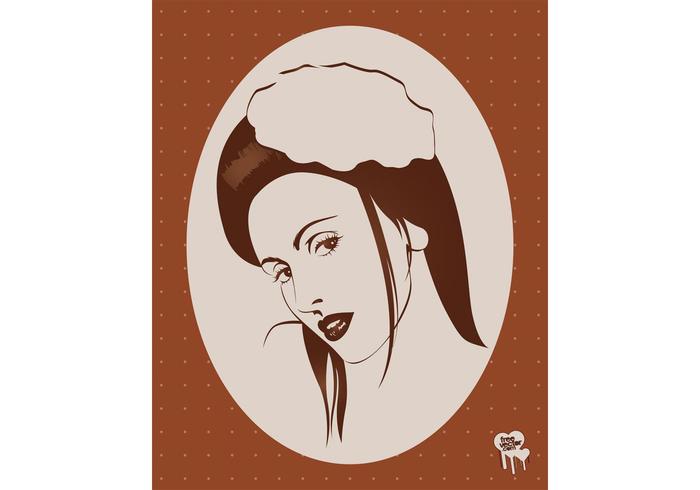 Retro Woman Vector Retro Woman Vector