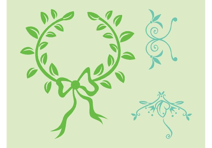 Plant Wreath Vector Plant Wreath Vector