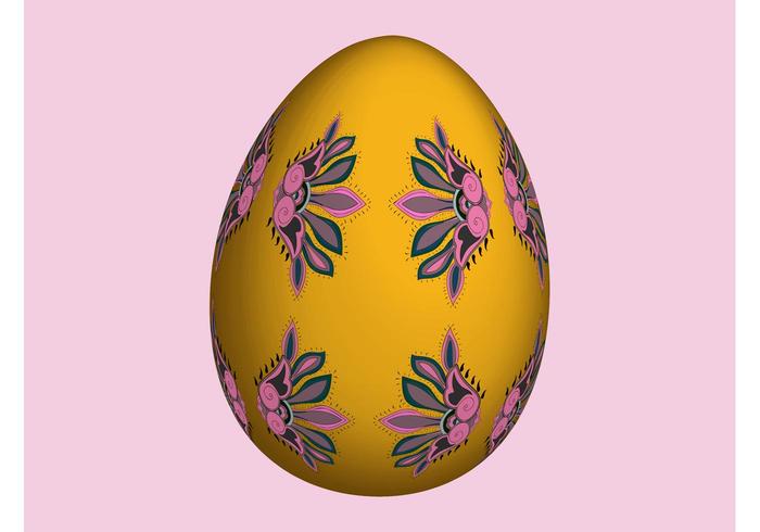 Floral Easter Egg Floral Easter Egg