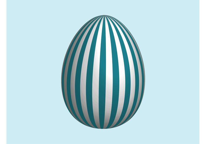Striped Easter Egg Striped Easter Egg