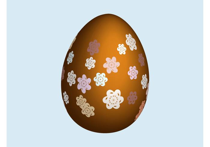 Egg With Flowers Egg With Flowers