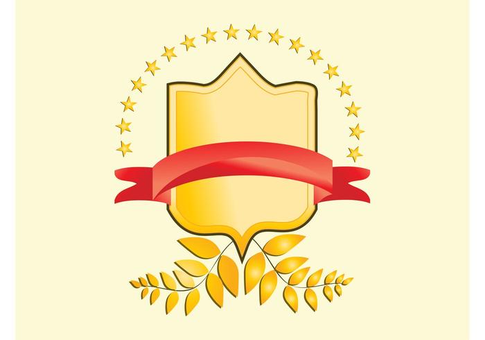 Golden Badge Vector Golden Badge Vector