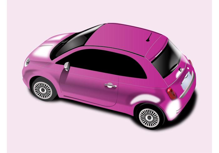 Pink Fiat 500 Pink Fiat 500