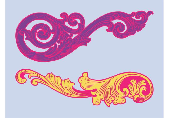 Antique Flower Swirls Antique Flower Swirls