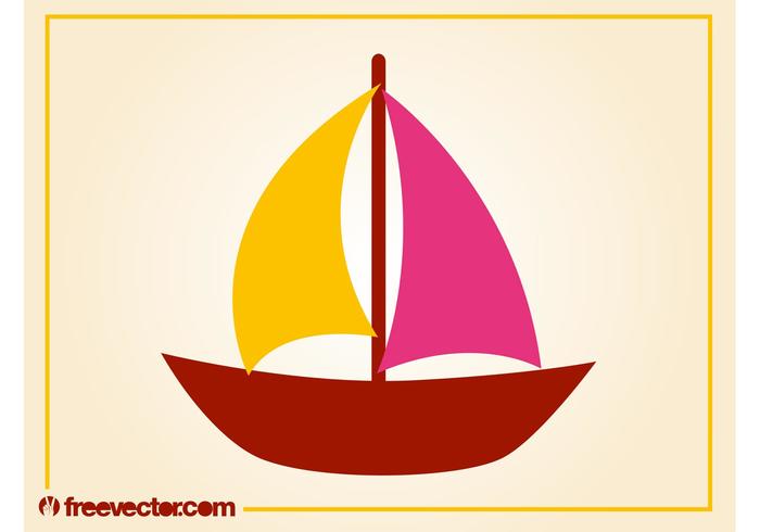 Stylized Sailboat Vector Stylized Sailboat Vector