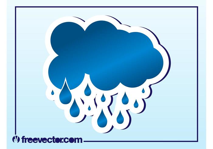 Rain Cloud Vector Rain Cloud Vector