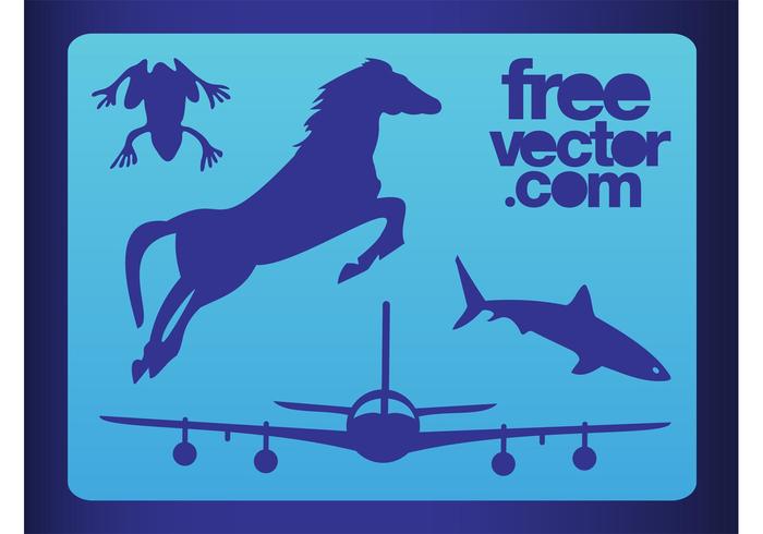 Silhouette Icons Set Silhouette Icons Set