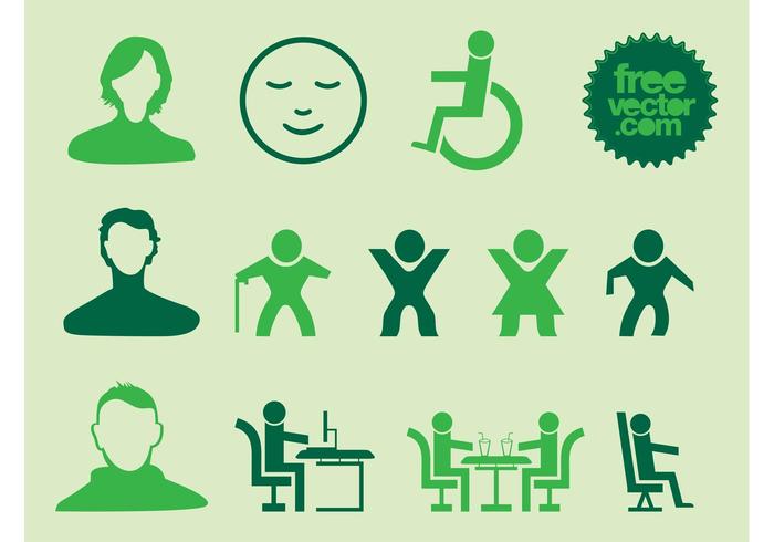 People Silhouette Icons People Silhouette Icons