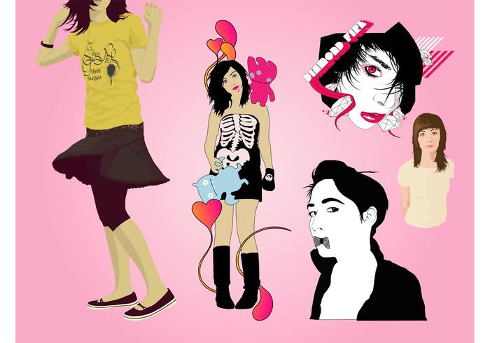 Fashion Girls Vector Fashion Girls Vector