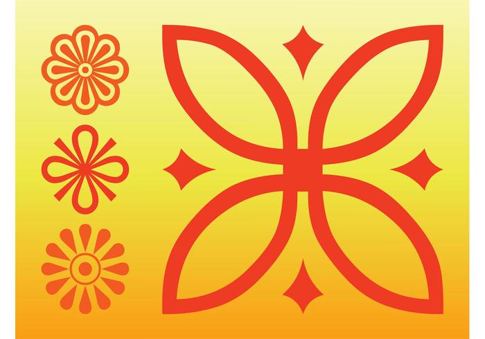 Flowers Icons Vector Flowers Icons Vector