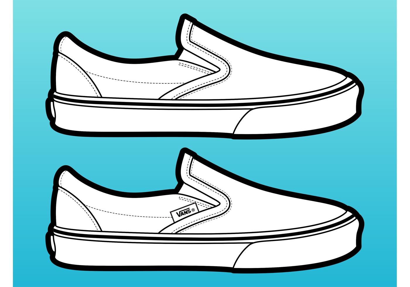 Vans Shoes Vector 74288 Vector Art at Vecteezy