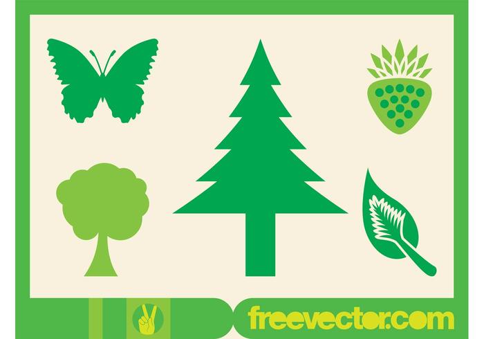 Green Nature Icons Green Nature Icons